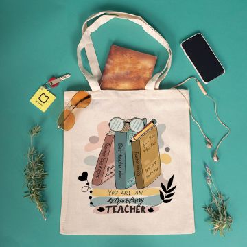 Extraordinary Teacher - Πάνινη Τσάντα - Λευκό