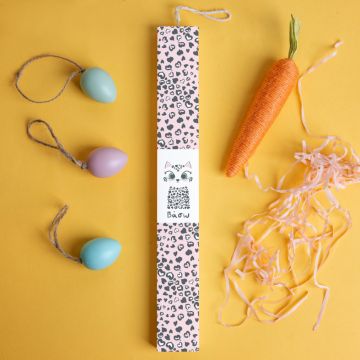 Γατούλα - Λαμπάδα με Εκτύπωση