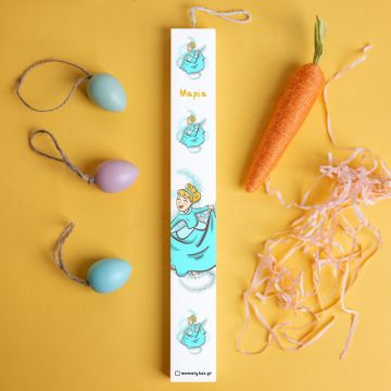 Σταχτοπούτα - Λαμπάδα με Εκτύπωση