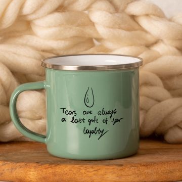 Tears - Κούπα Vintage Eμαγιέ - Μέντα