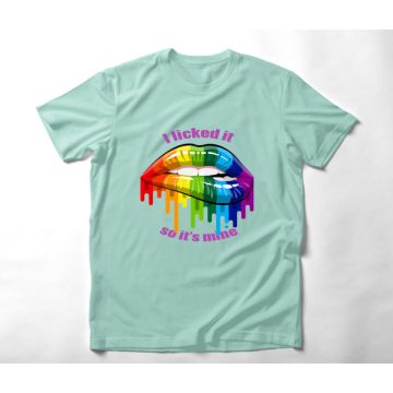 I licked it - Organic Vegan T-Shirt Unisex - Μέντα