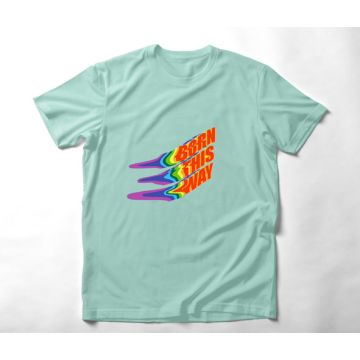 Born This Way- Organic Vegan T-Shirt Unisex - Μέντα