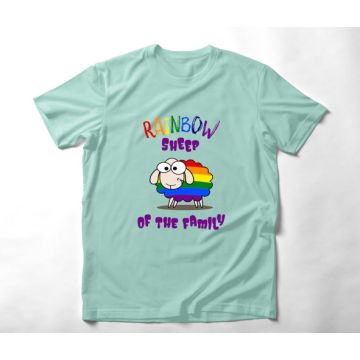 Sheep of the Family - Organic Vegan T-Shirt Unisex - Μέντα
