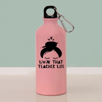 Teacher Life - Ποδηλατικό Μπουκάλι 600 ml - Ροζ