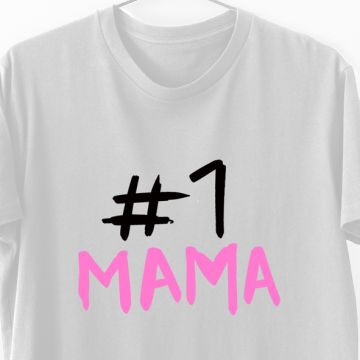 #1 ΜΑΜΑ - Λαμπάδα Με Μπλούζα - Λευκό
