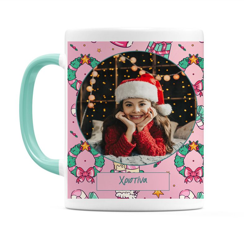 Ροζ Χριστούγεννα - Κούπα MemoryBox - Μέντα