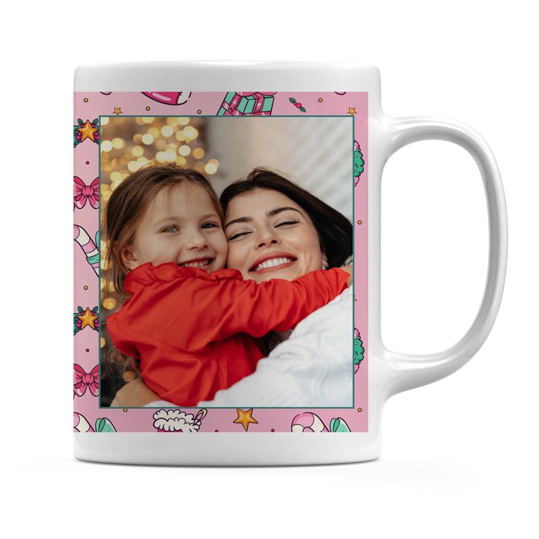 Ροζ Χριστούγεννα - Κούπα MemoryBox - Λευκό