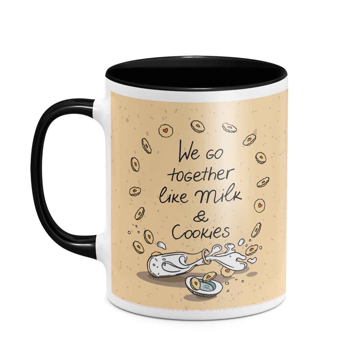 Cookies & Milk - Κούπα - Μαύρο