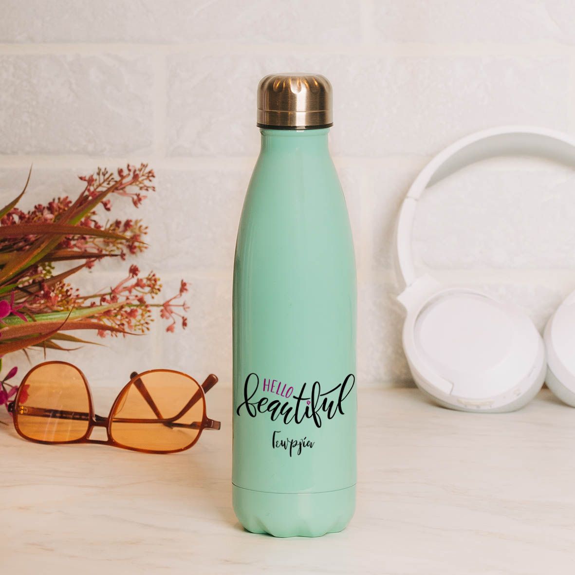 Hello Beautiful - Μπουκάλι Θερμός 500ml - Μέντα