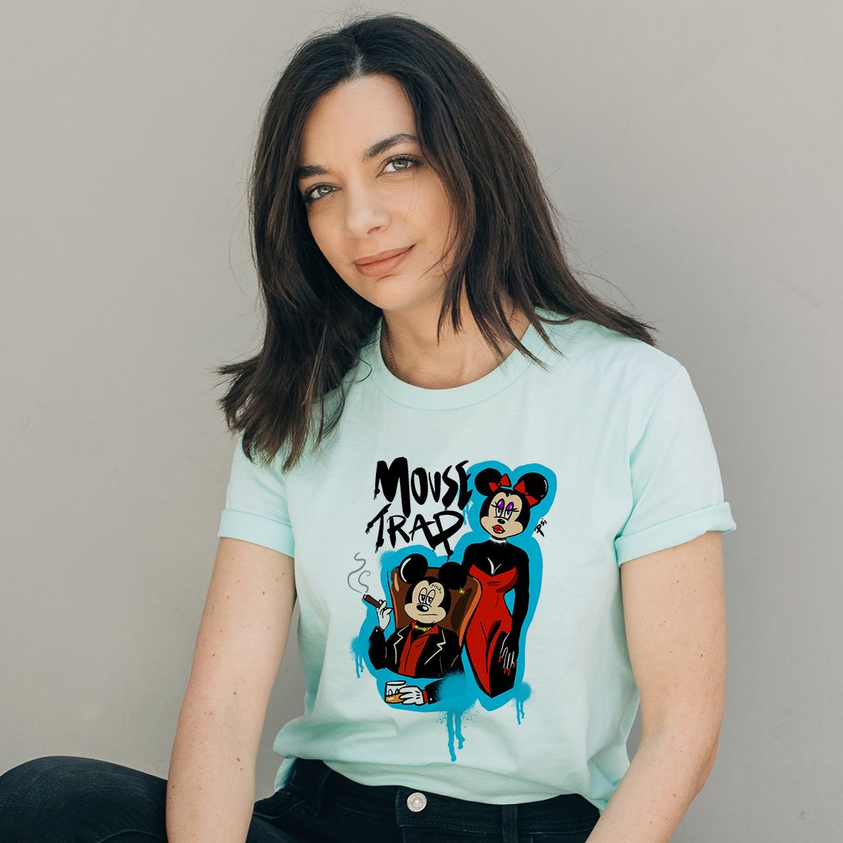 Mouse Trap - Organic Vegan T-Shirt Unisex - Μέντα