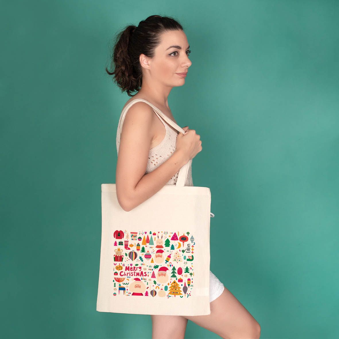 Xmas Pattern - Πάνινη Τσάντα