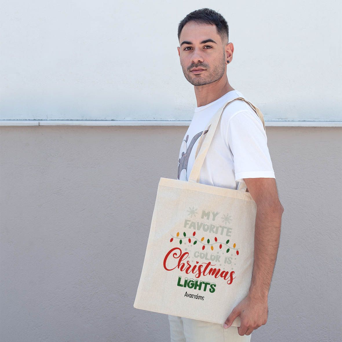 Xmas Lights - Πάνινη Τσάντα