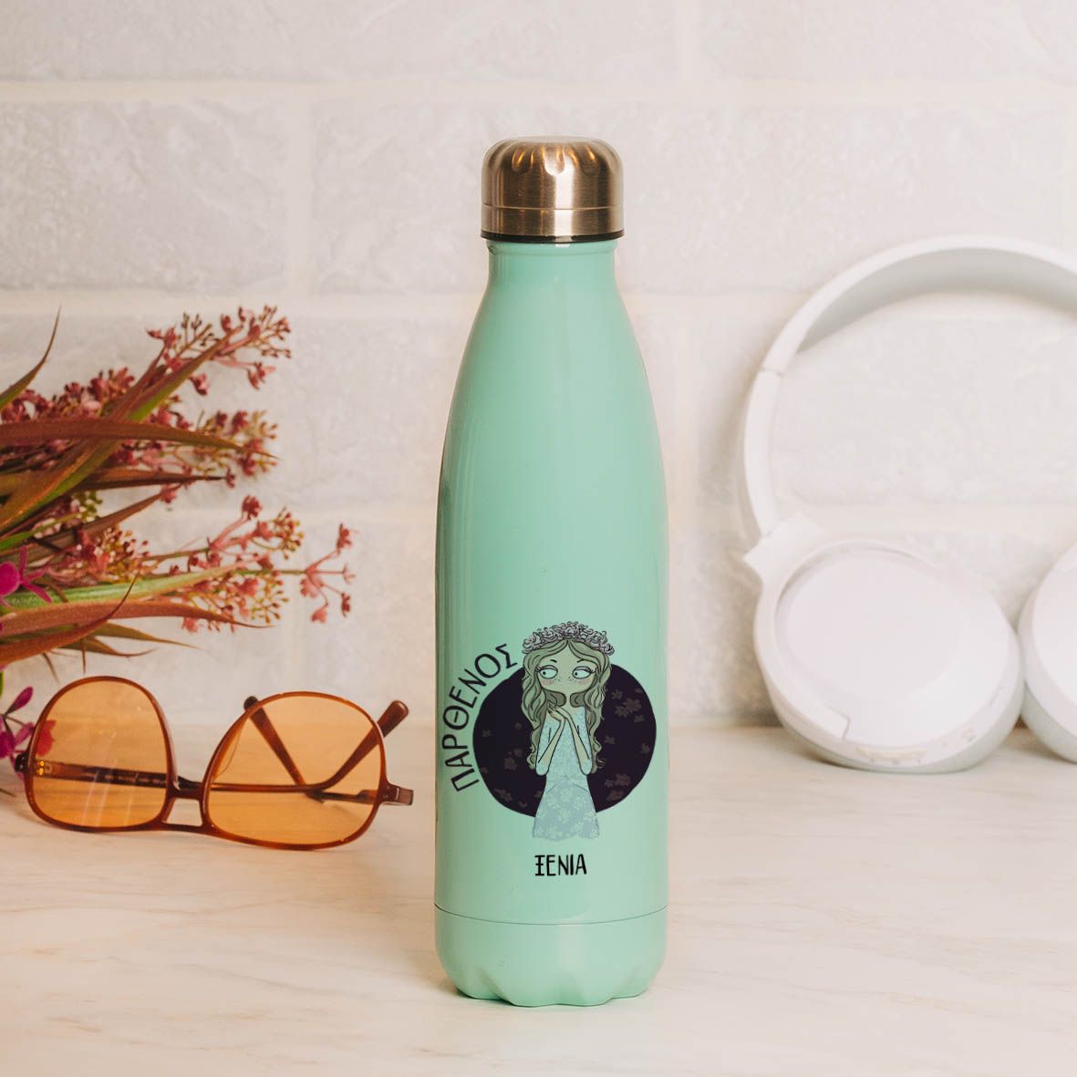 Παρθένος - Μπουκάλι Θερμός 500ml - Μέντα