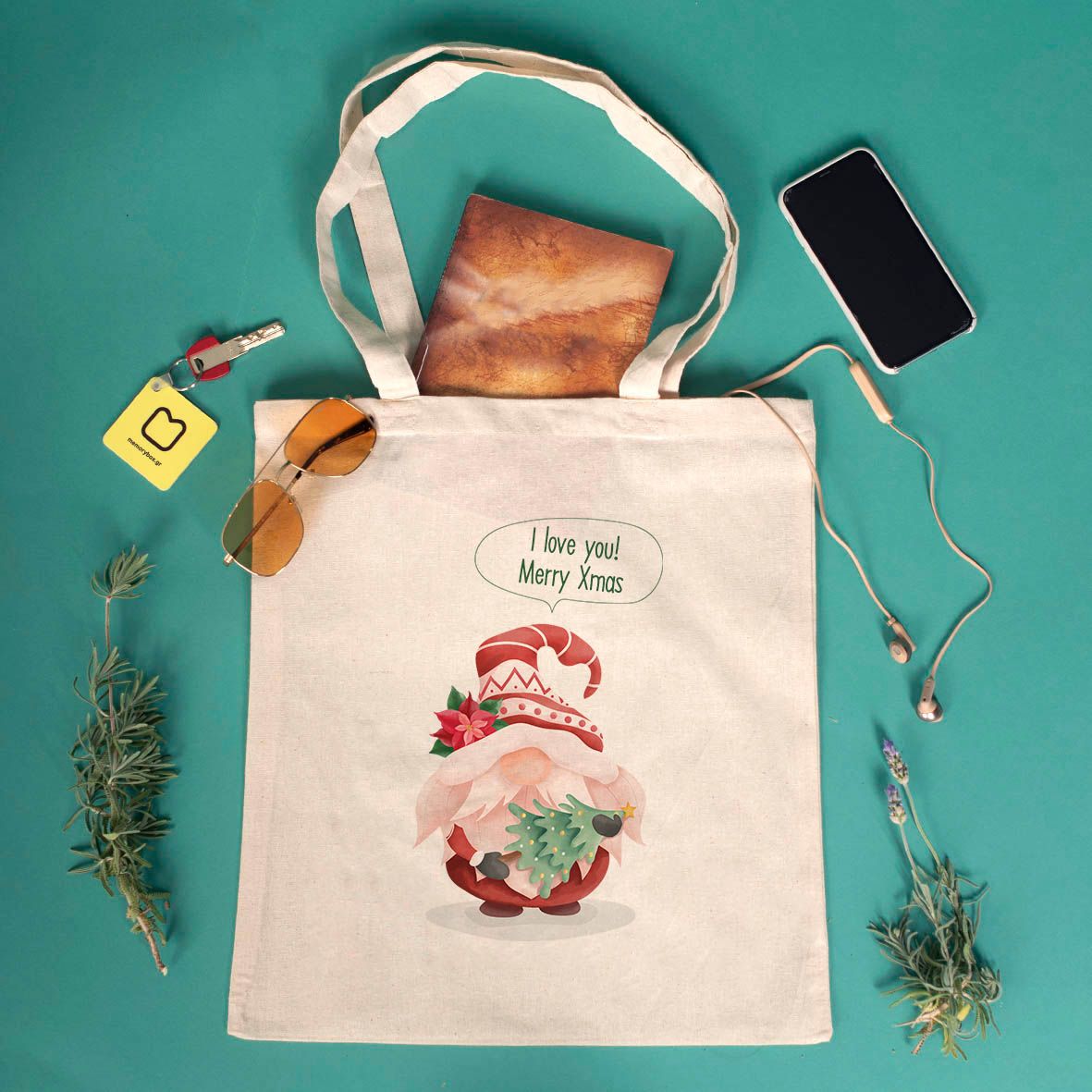 Xmas Gnome - Πάνινη Τσάντα