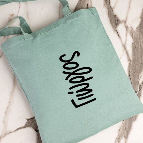 Name I - Πάνινη τσάντα - Μέντα