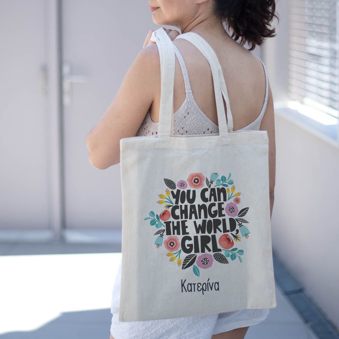 Change The World - Πάνινη Τσάντα