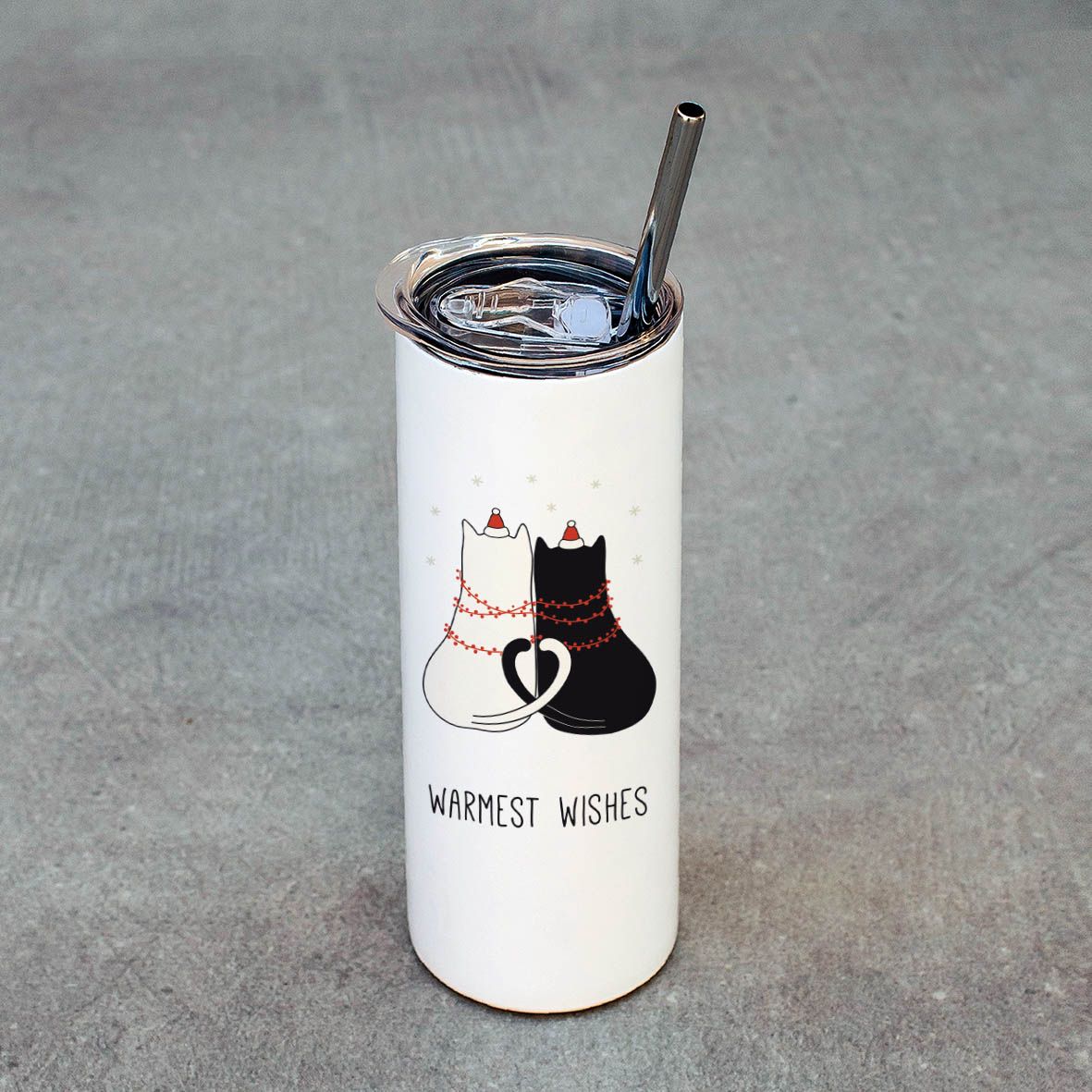 Xmas Cats Couple - Ποτήρι Θερμός 600ml