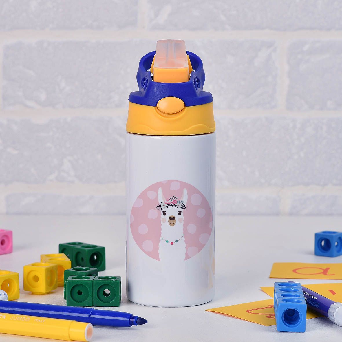 Lama - Παγούρι Θερμός - Μπλε/κίτρινο