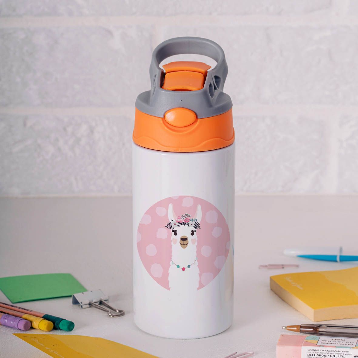 Lama - Παγούρι Θερμός - Πορτοκαλί/Γκρι