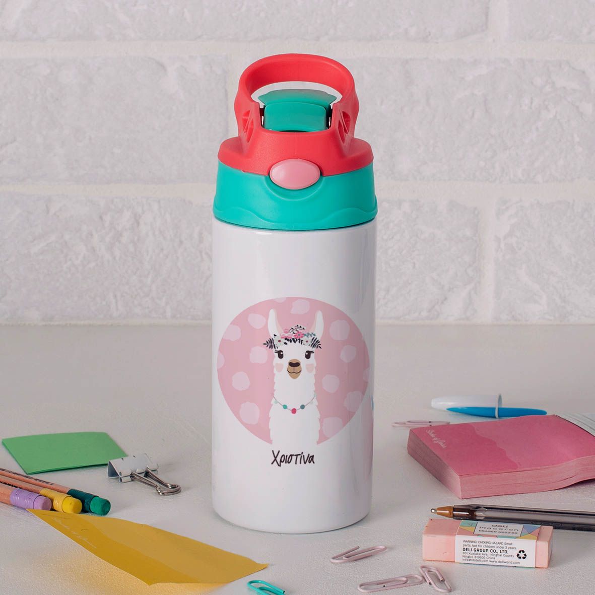 Lama - Παγούρι Θερμός - Τιρκουάζ/Καρπουζί