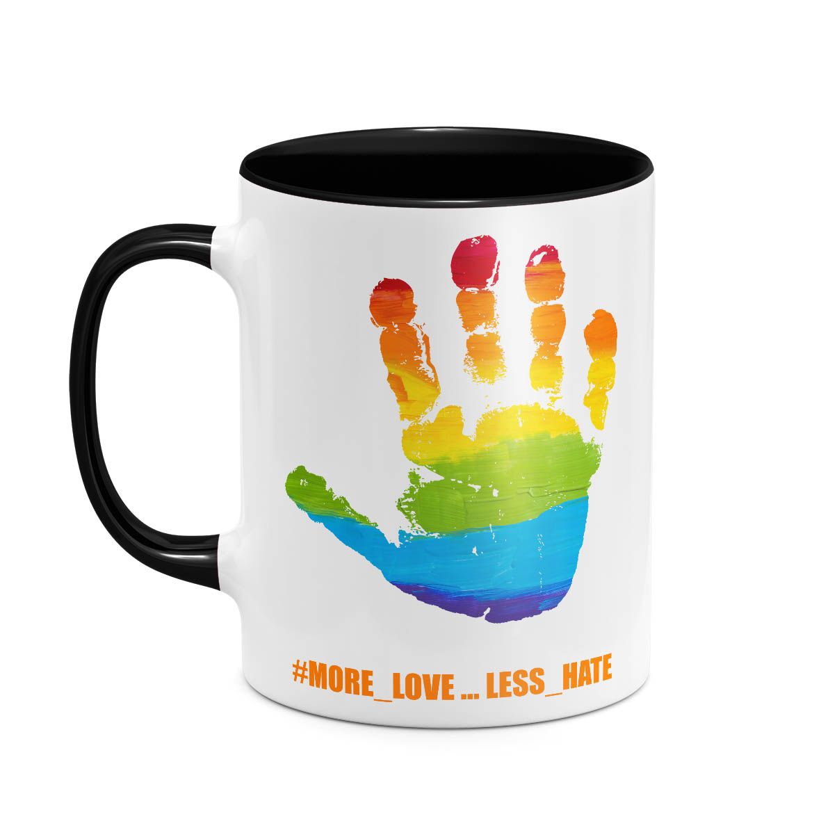 Less Hate - Κούπα - Μαύρο