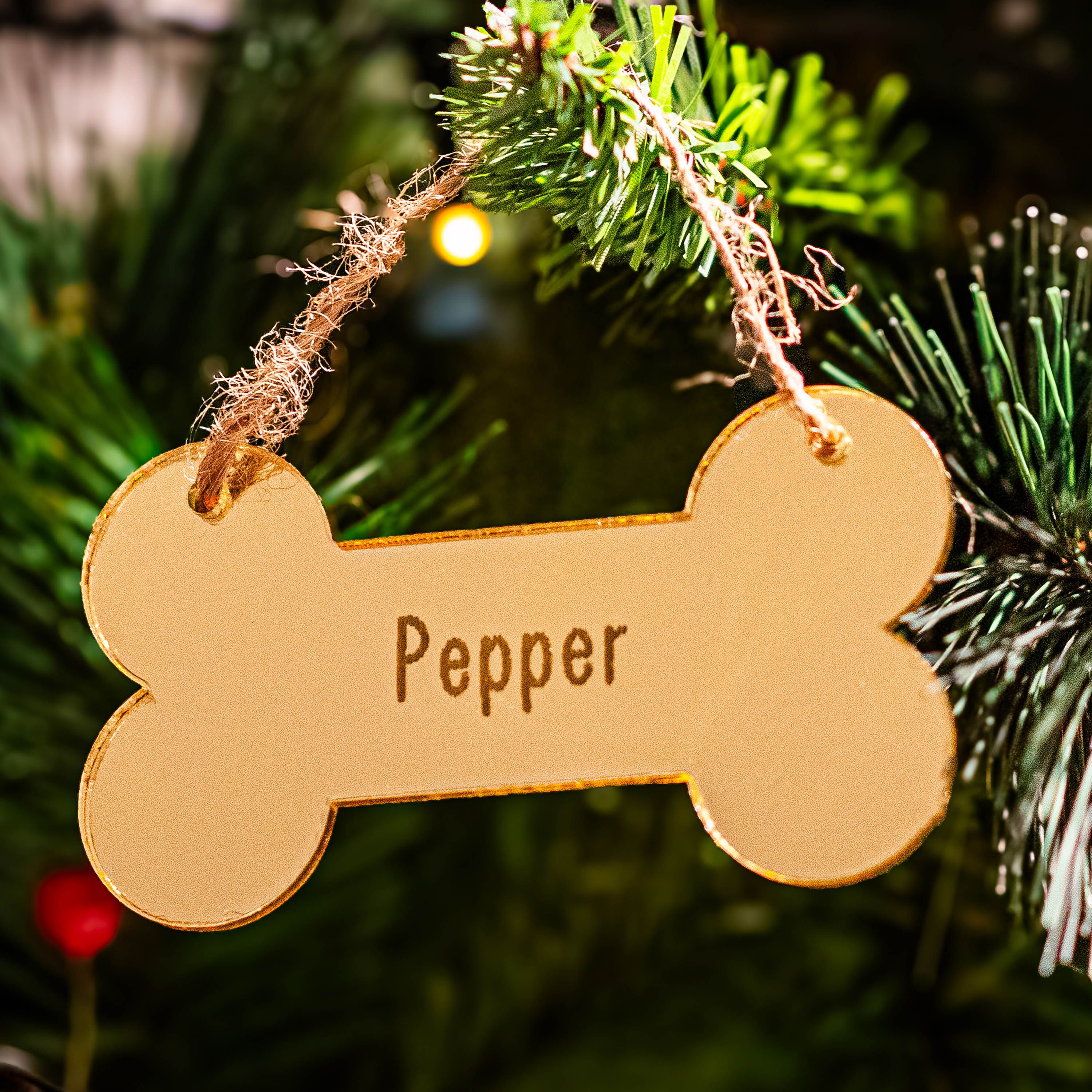 Κόκκαλο - Στολίδι από plexiglass - Χρυσό