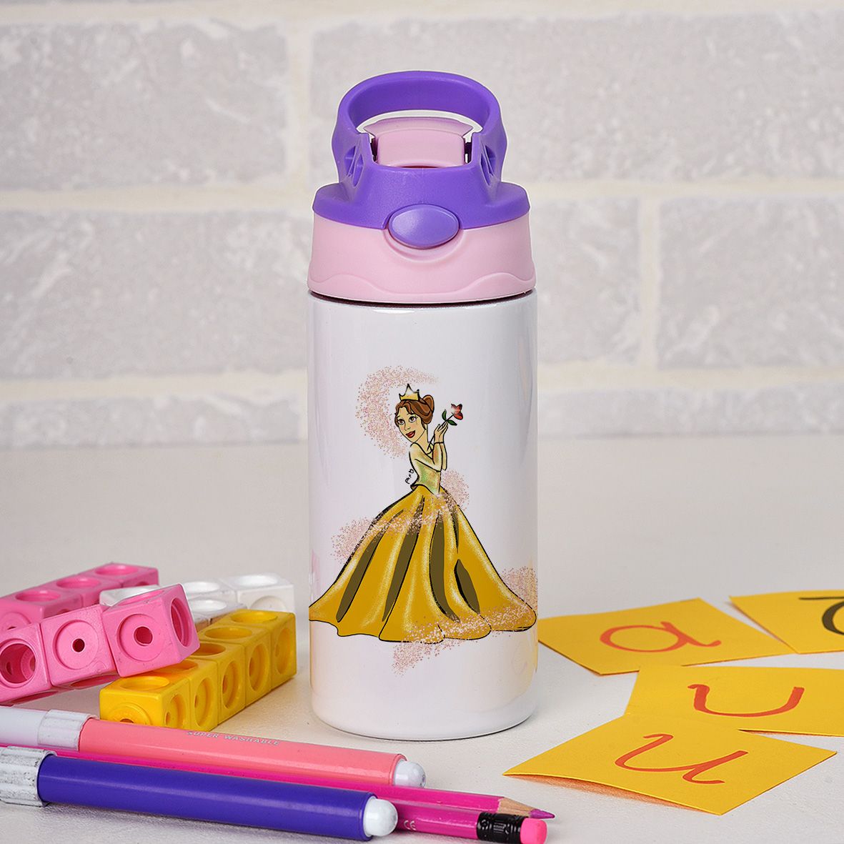 Πεντάμορφη - Παγούρι Θερμός - Μωβ/Ροζ