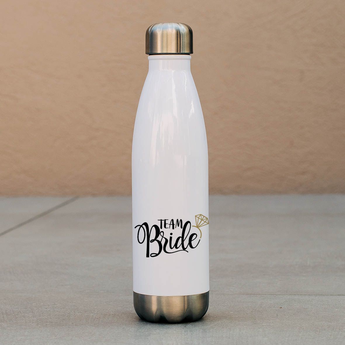 Team Bride - Μπουκάλι Θερμός 500ml - Λευκό