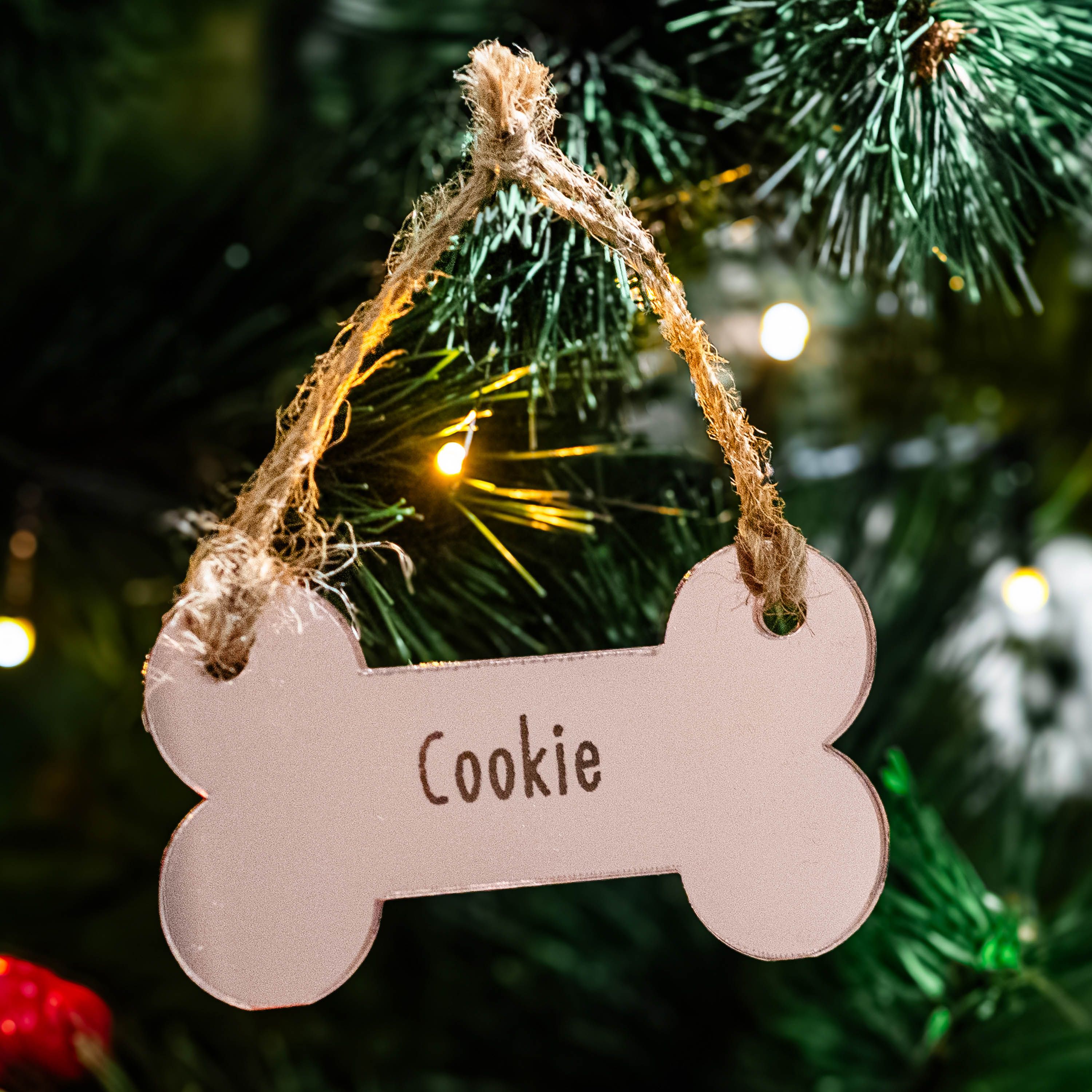 Κόκκαλο - Στολίδι από plexiglass - Ροζ Χρυσό