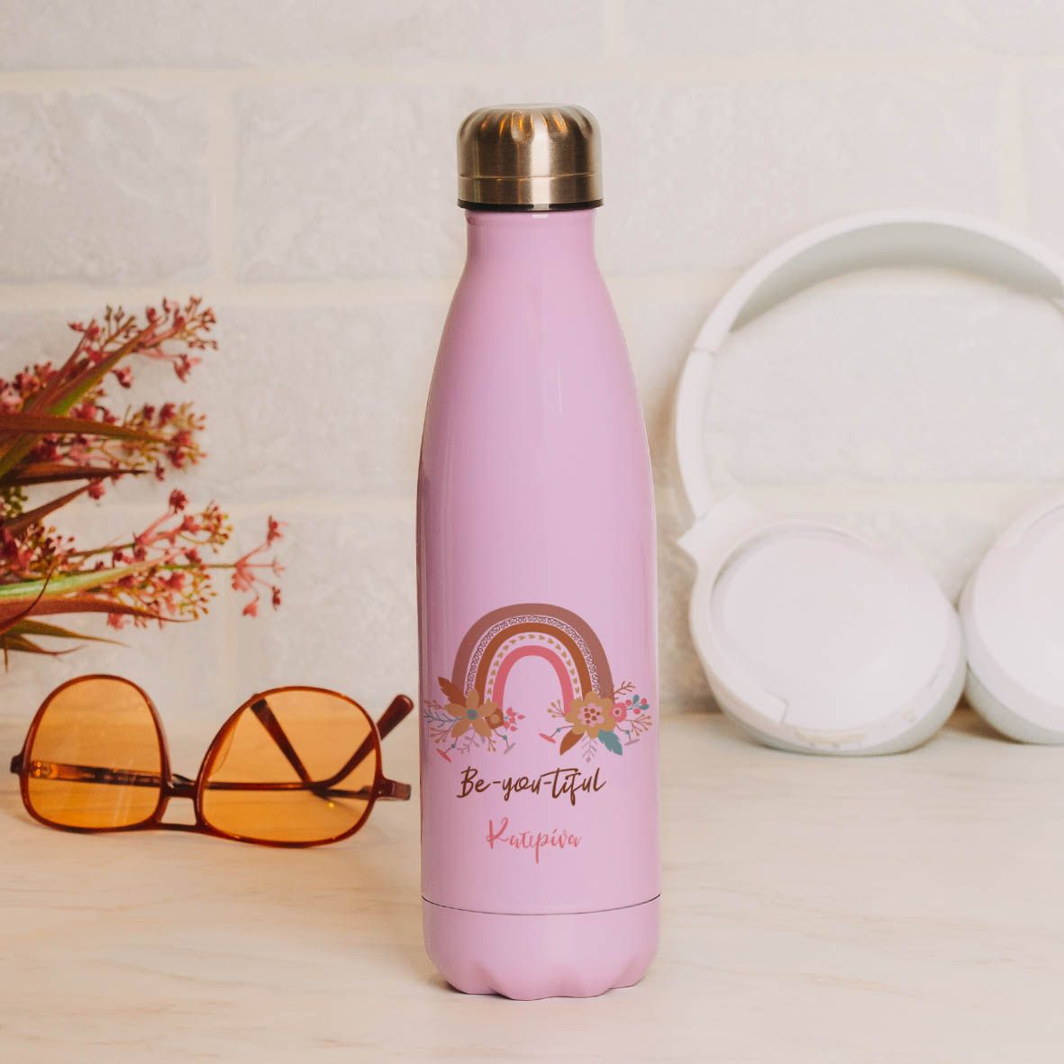 Be-you-Tiful - Μπουκάλι Θερμός 500ml - Μωβ