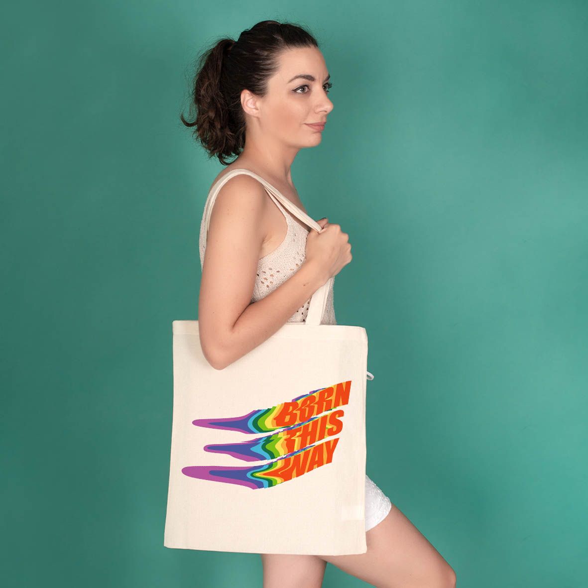 Born this way -  Πάνινη Τσάντα