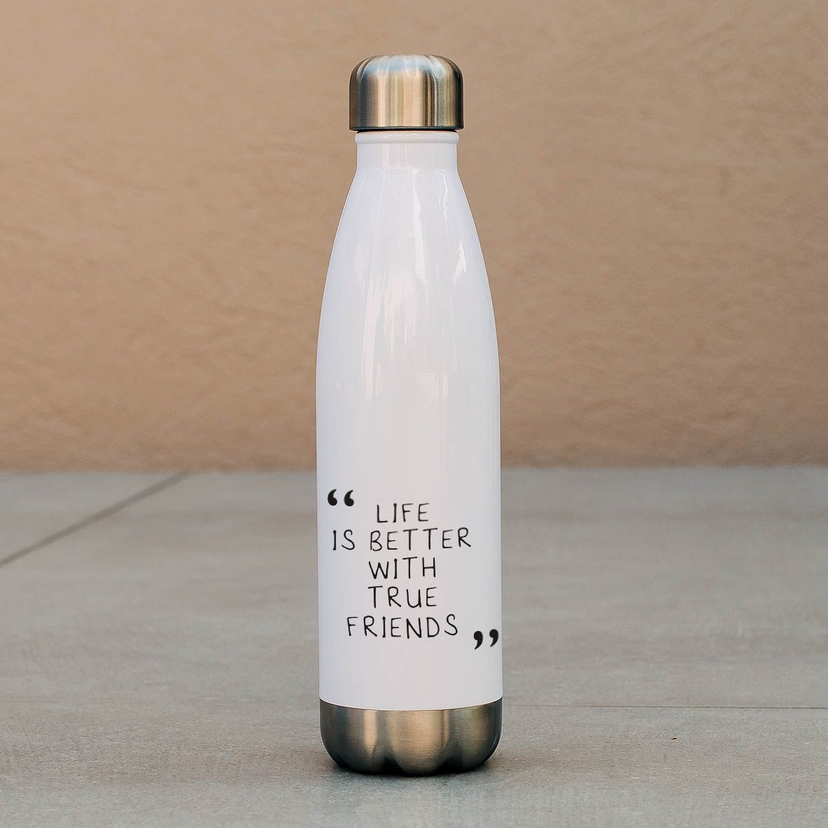 True Friends - Μπουκάλι Θερμός 500ml - Λευκό