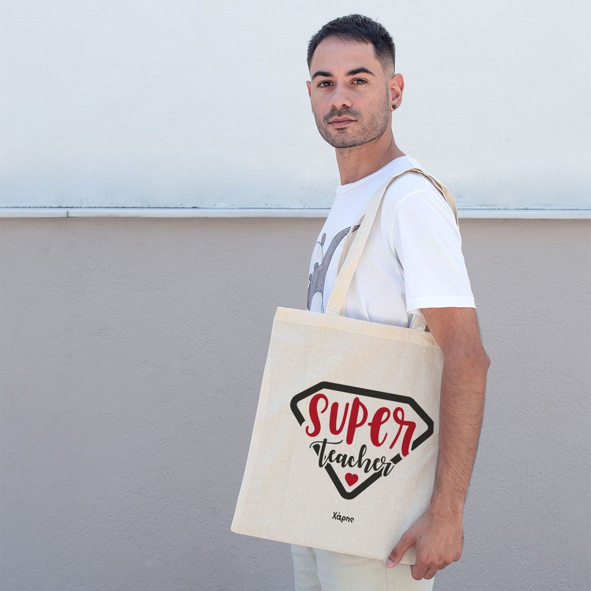 Super Teacher - Πάνινη Τσάντα