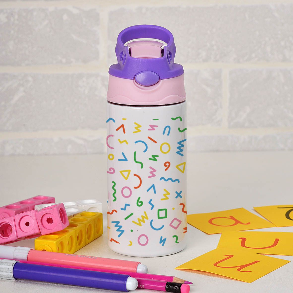 Funky - Παγούρι Θερμός - Μωβ/Ροζ