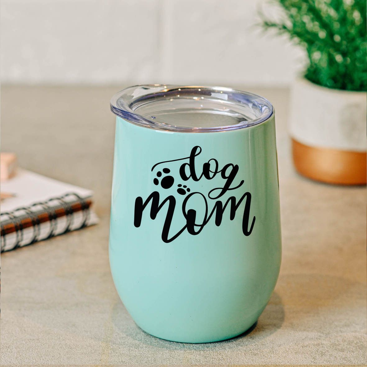 Dog Mom - Κούπα Θερμός 355ml - Μέντα