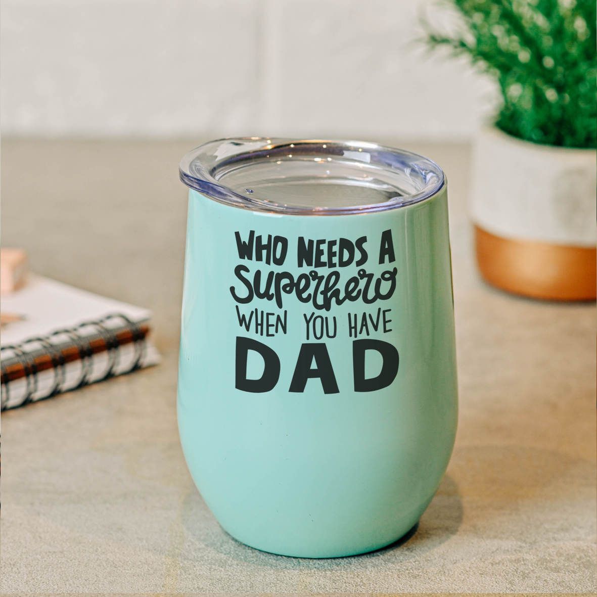 Superhero Dad - Κούπα Θερμός 355ml - Μέντα