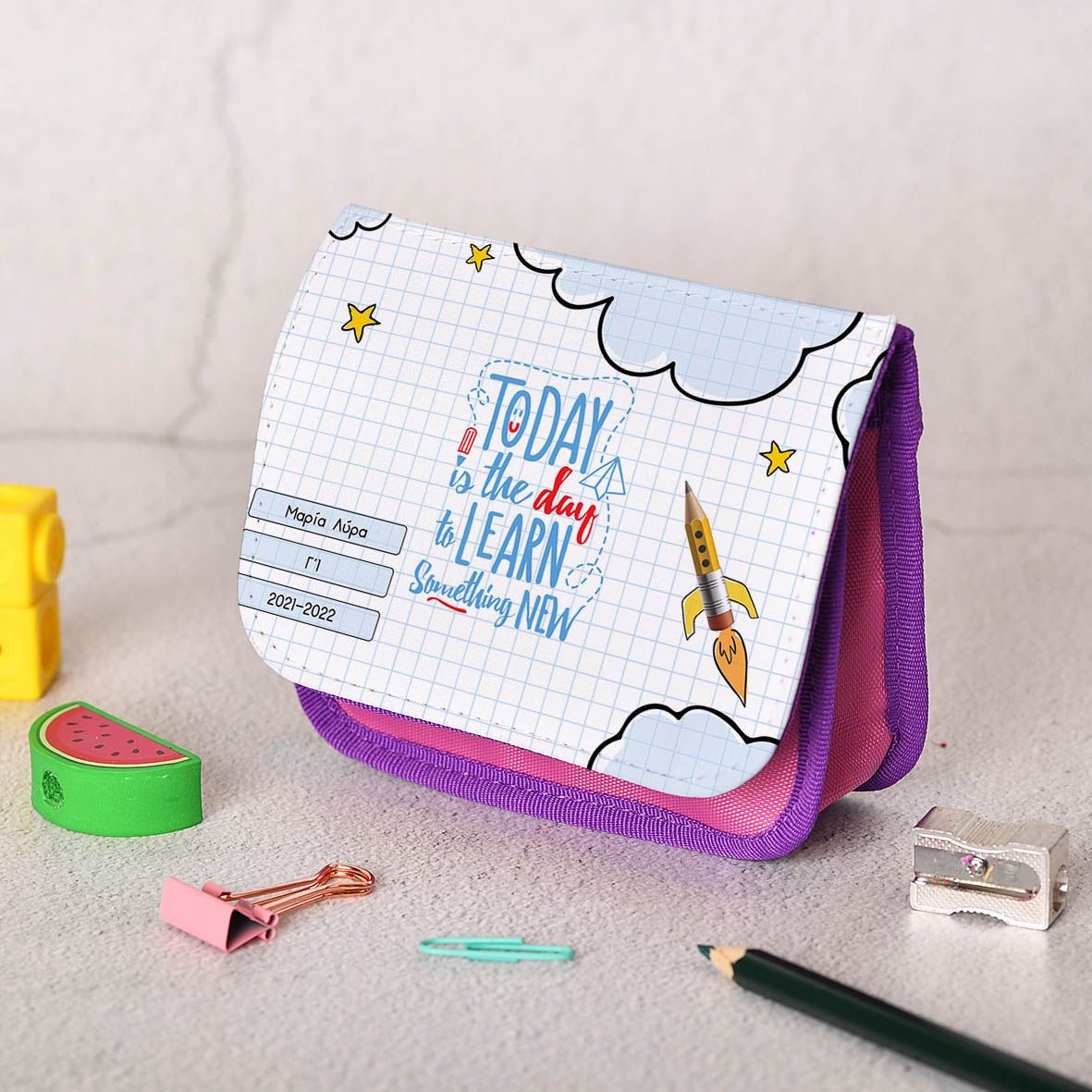 Learn Something New - Πορτοφόλι Παιδικό - Μωβ/Ροζ
