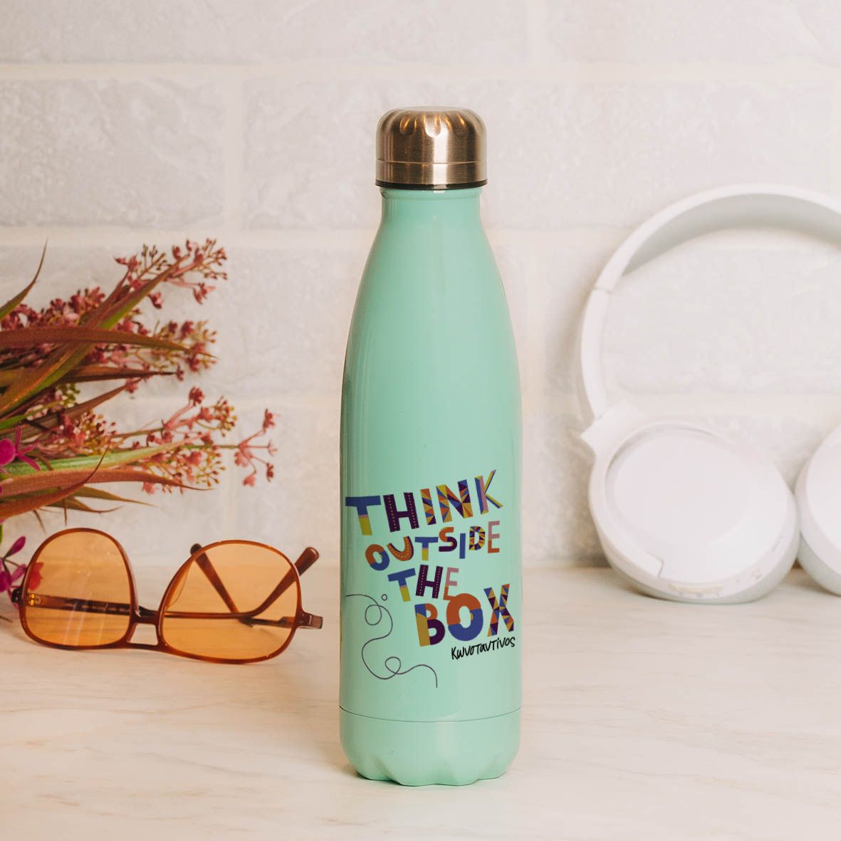 Think Outside The Box - Μπουκάλι Θερμός 500ml - Μέντα