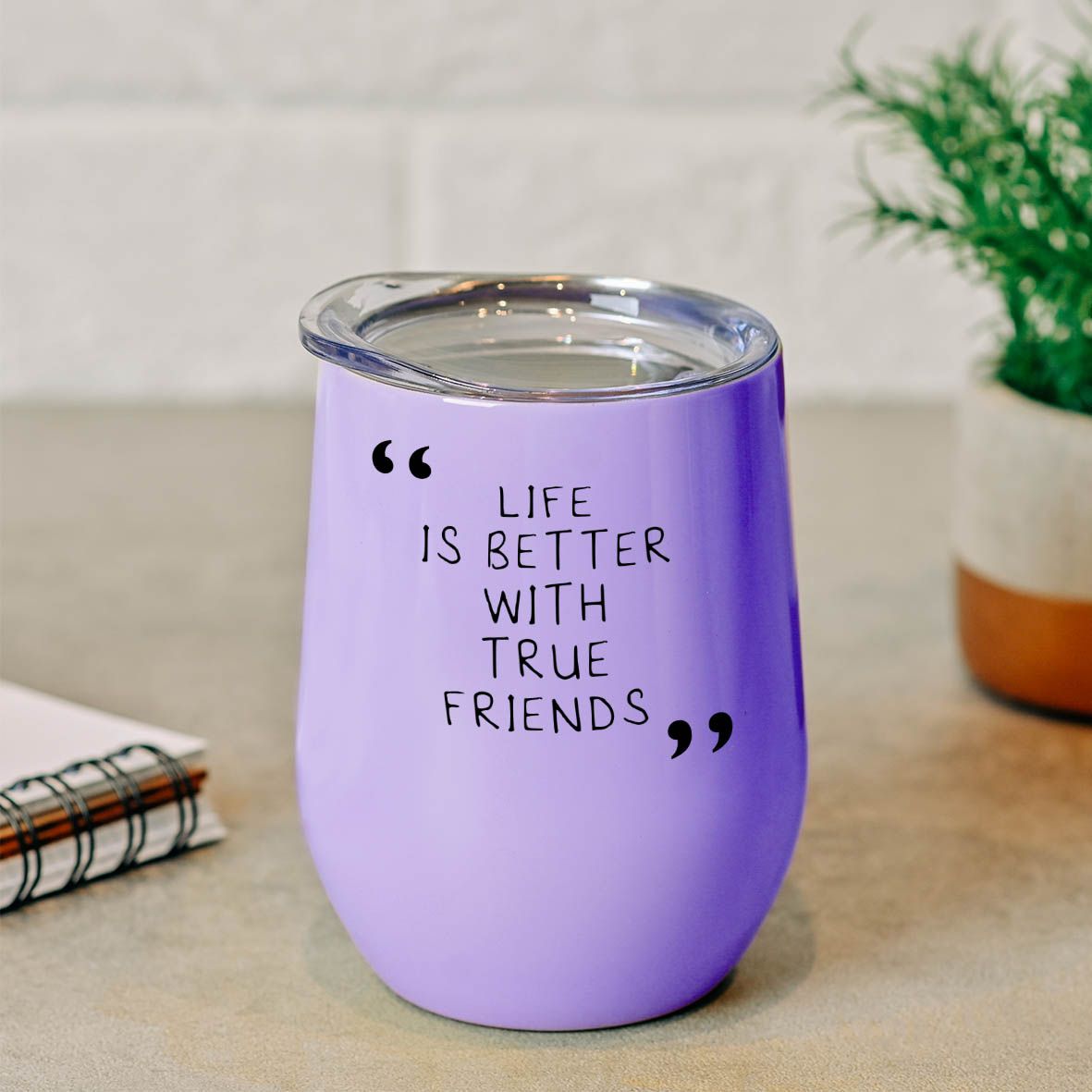 True Friends - Κούπα Θερμός 355ml - Μωβ