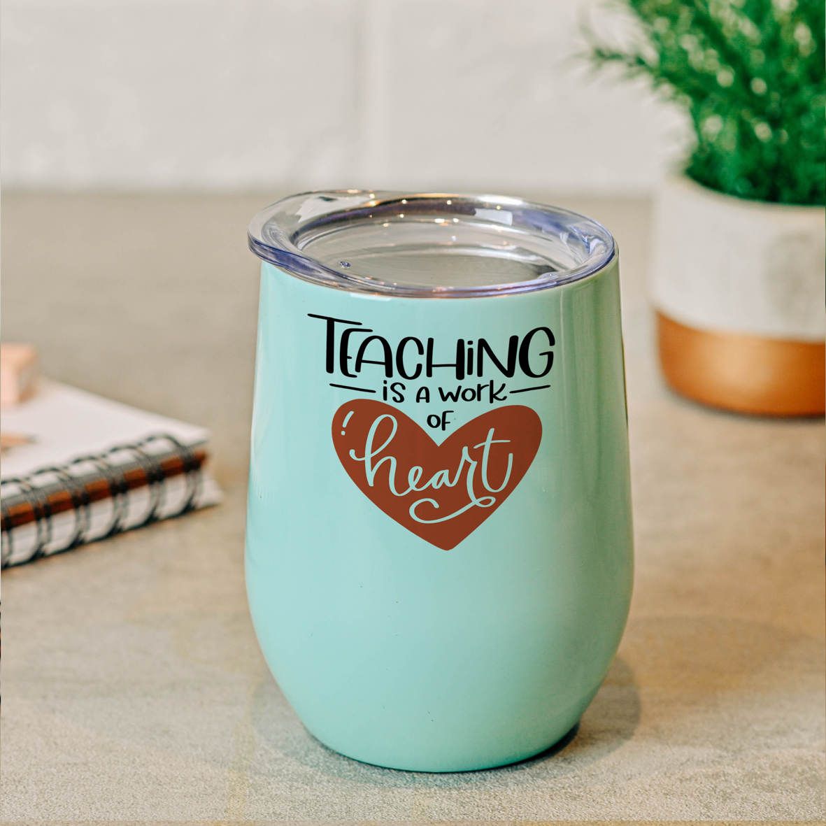 Teaching is a Work of Heart - Κούπα Θερμός 355ml - Μέντα