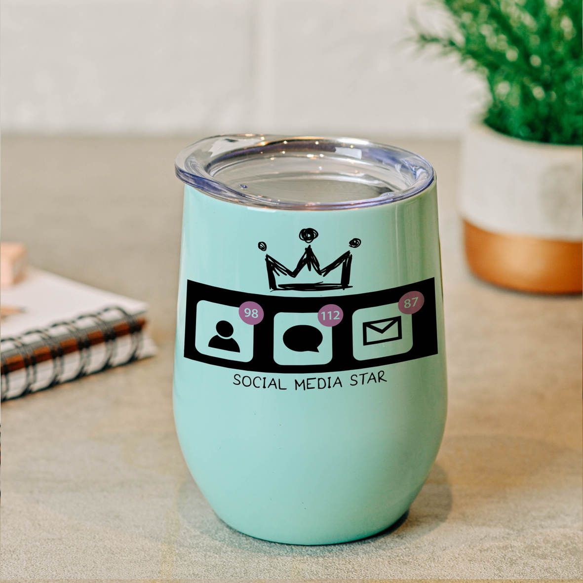 Social Media Star - Κούπα Θερμός 355ml - Μέντα