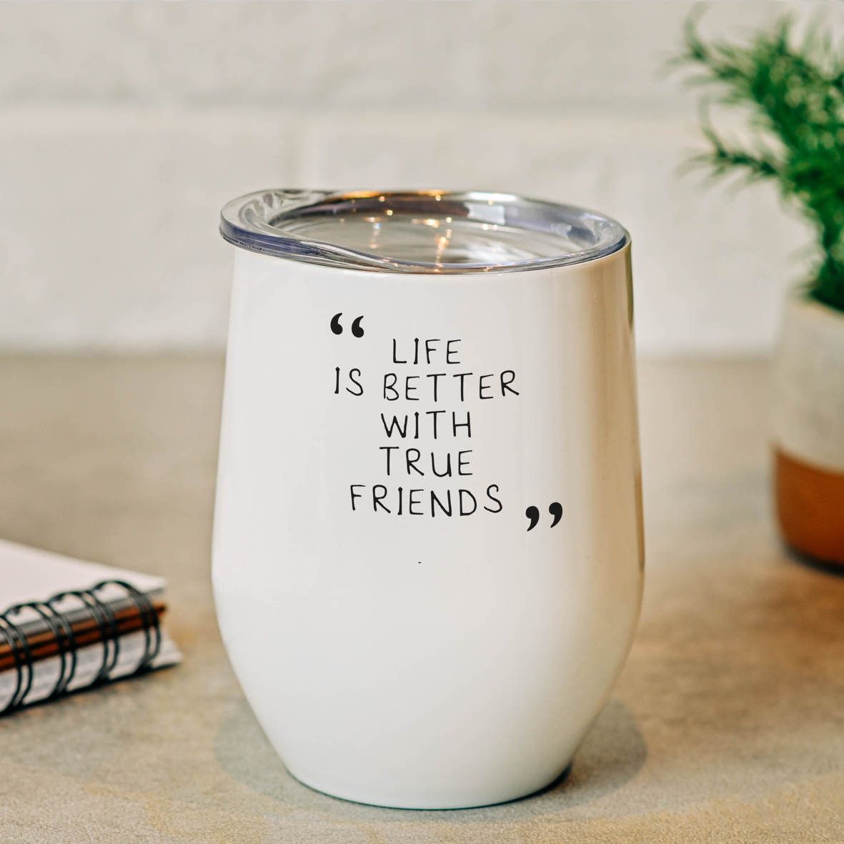 True Friends - Κούπα Θερμός 355ml - Λευκό