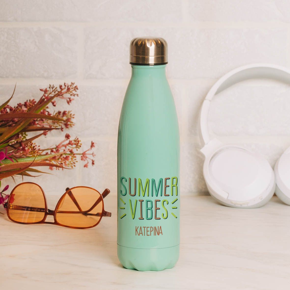 Summer Vibes - Μπουκάλι Θερμός 500ml - Μέντα