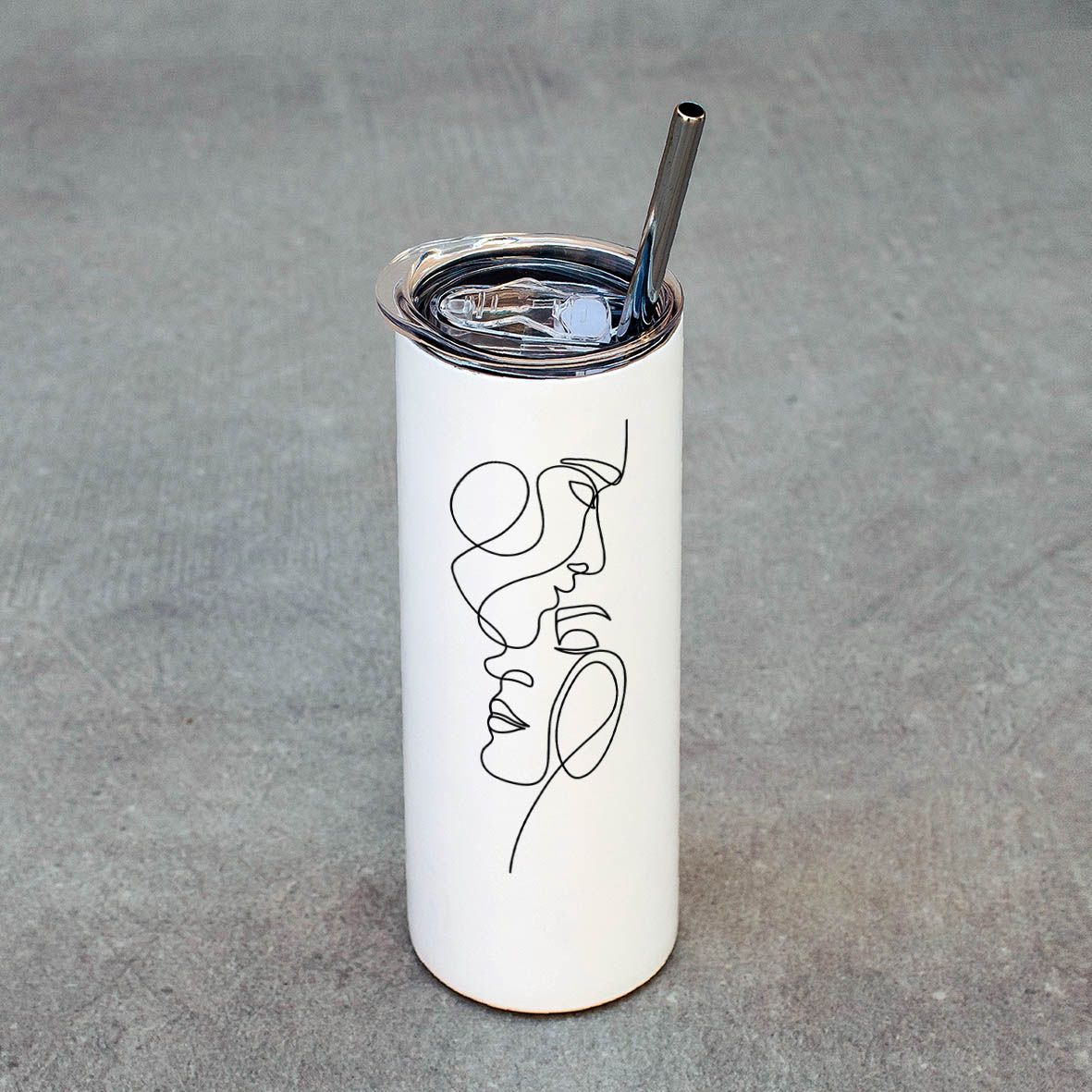 Minimal Faces - Ποτήρι Θερμός 600ml