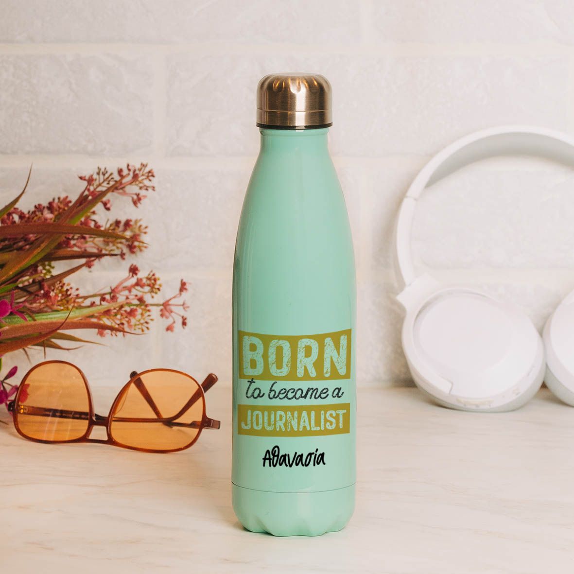 Born To Become a Journalist - Μπουκάλι Θερμός 500ml - Μέντα