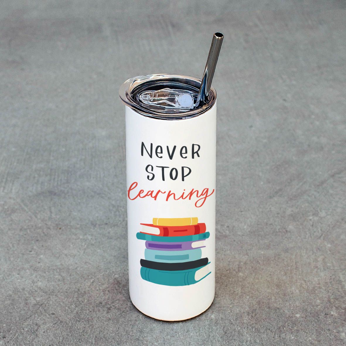 Never Stop Learning - Ποτήρι Θερμός 600ml