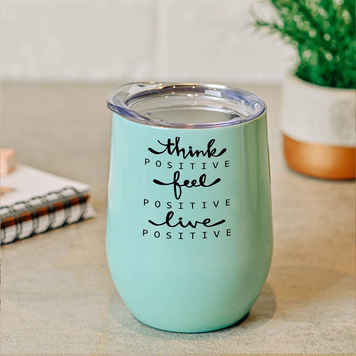 Think Positive - Κούπα Θερμός 355ml - Μέντα