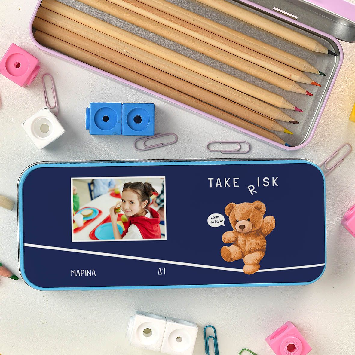 Take Risk - Κασετίνα Μεταλλική - Γαλάζιο