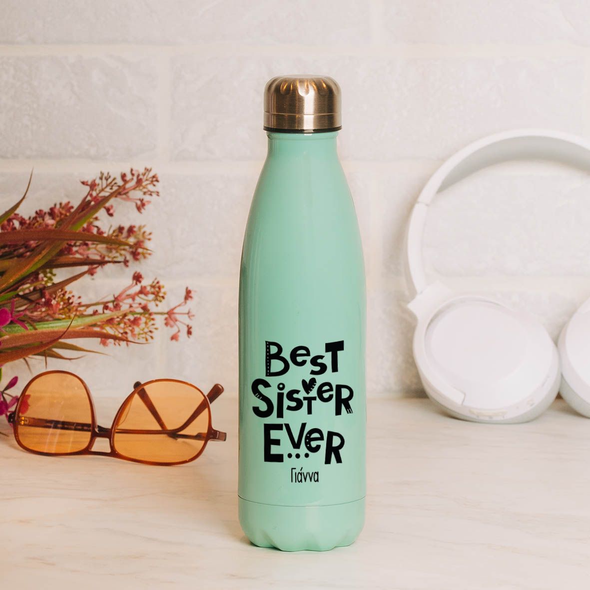 Best Sister Ever - Μπουκάλι Θερμός 500ml - Μέντα