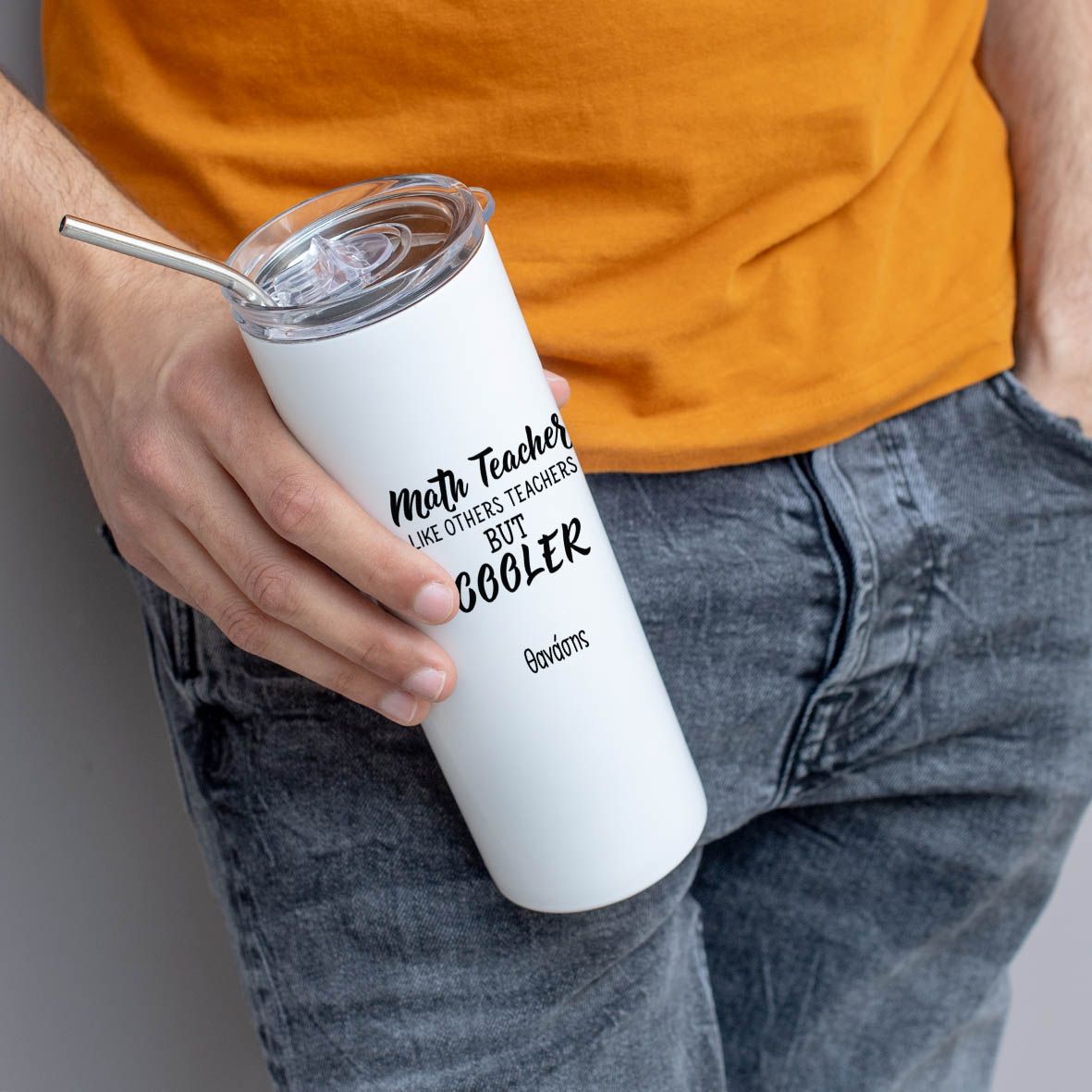 Cooler Math Teacher - Μπουκάλι Θερμός 500ml - Μωβ